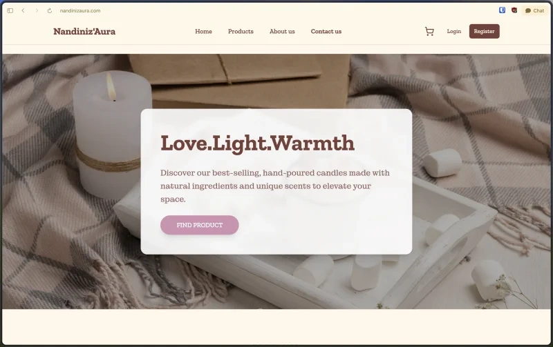 Nandiniz'Aura - Production E-Commerce Platform cover image